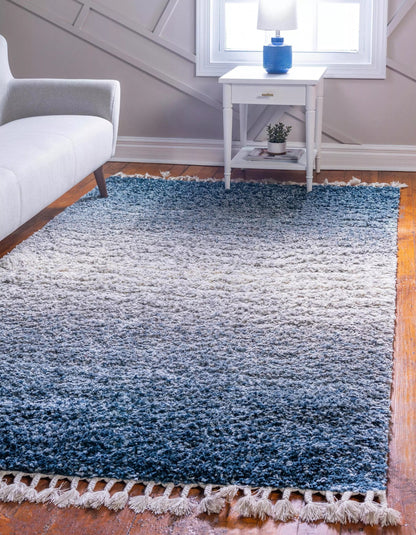 Frendorf | Velviona Gradient Shaggy Teppich | Weicher Hochflorteppich | Modernes Farbverlauf-Design