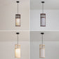 Frendorf | Bambora Zen Pendelleuchte | Handgewebte Bambus-Laterne | Japanisches Design | Natürliche Eleganz