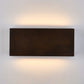 Frendorf | WabiLight Japanische Wabi-Sabi Holz-LED Wandlampe | Rechteckig oder Quadratisch | Warmes Ambiente