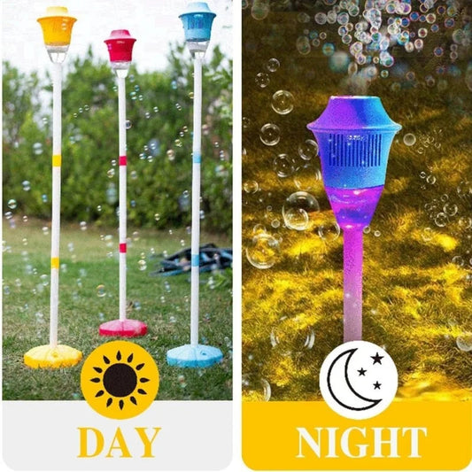 Frendorf | Blasenlampe mit LED-Lichtern & Musik | Tragbare auslaufsichere Partydekoration | 30×19cm