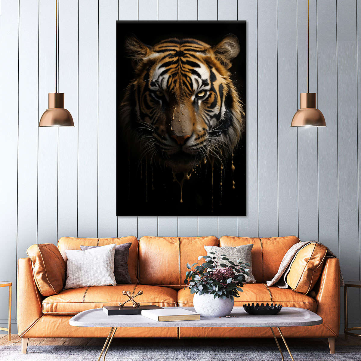 Frendorf | Dunkle Tiger Wandkunst