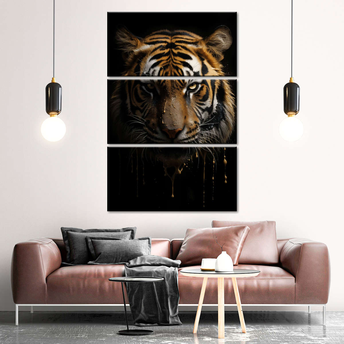 Frendorf | Dunkle Tiger Wandkunst