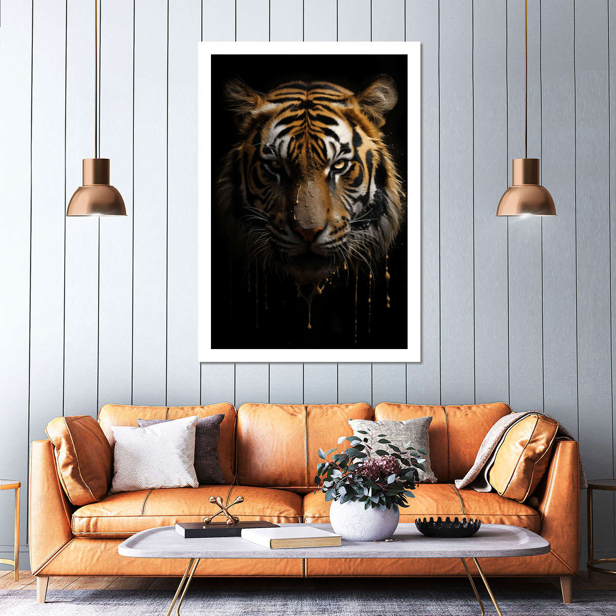 Frendorf | Dunkle Tiger Wandkunst