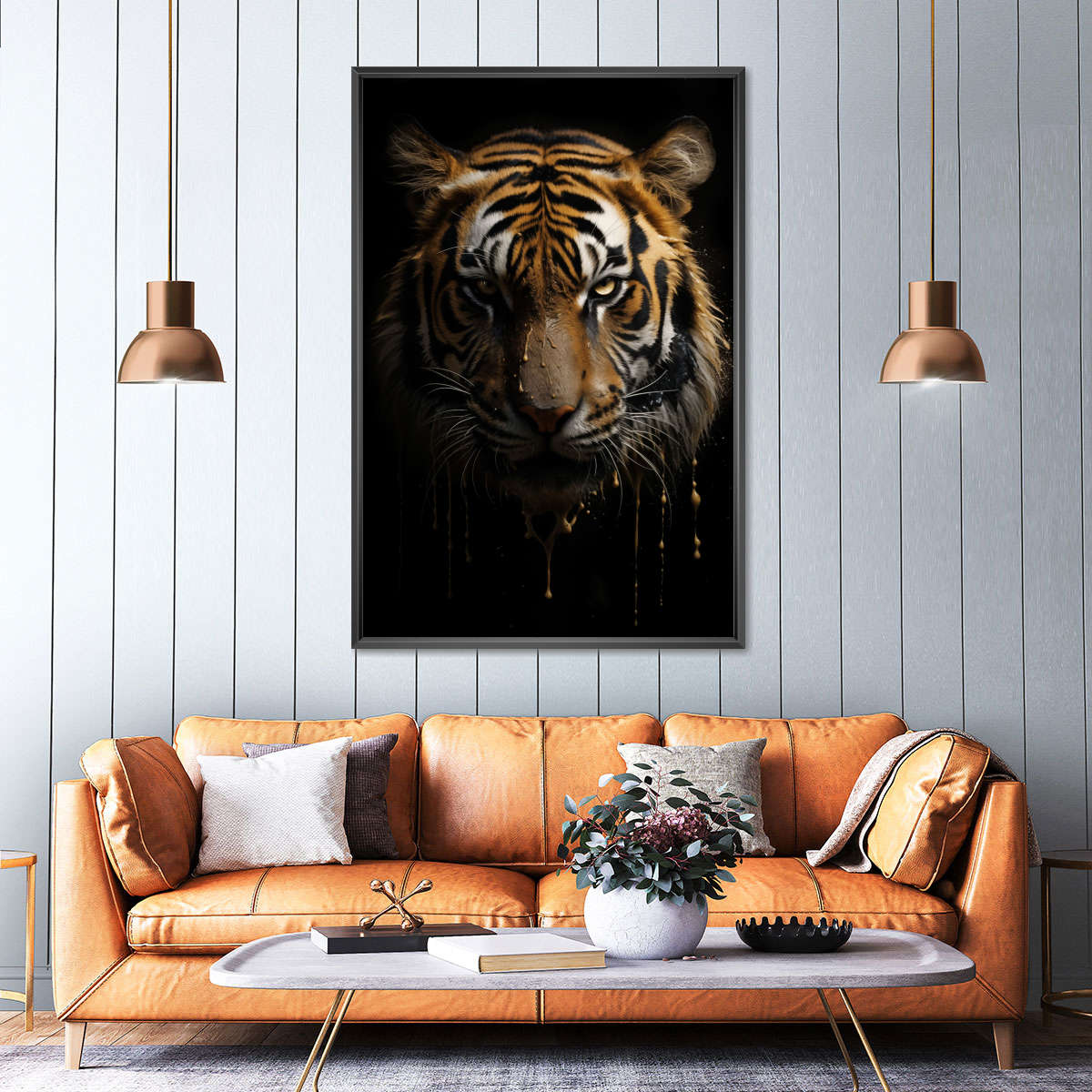 Frendorf | Dunkle Tiger Wandkunst