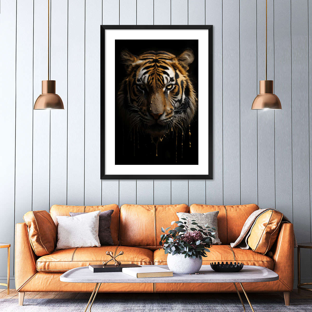 Frendorf | Dunkle Tiger Wandkunst