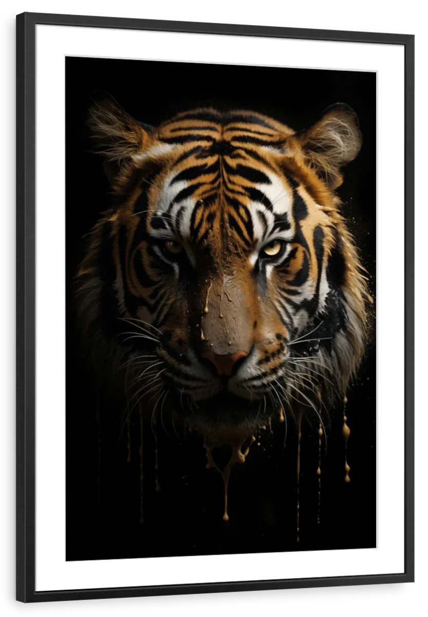 Frendorf | Dunkle Tiger Wandkunst