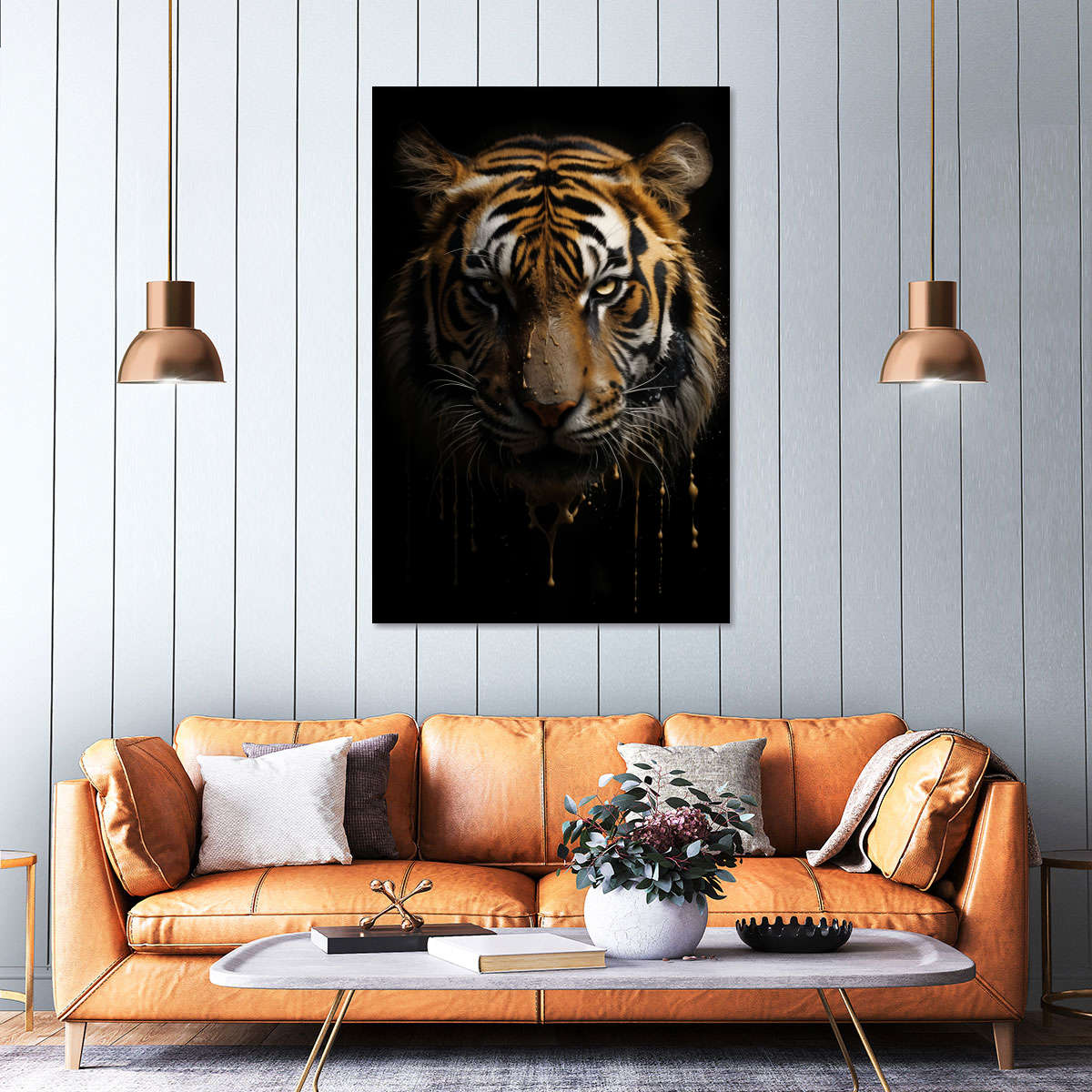 Frendorf | Dunkle Tiger Wandkunst