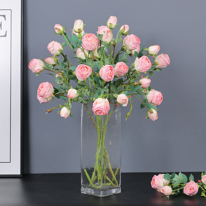 Frendorf | 5 Kopf Rose Seidenblume