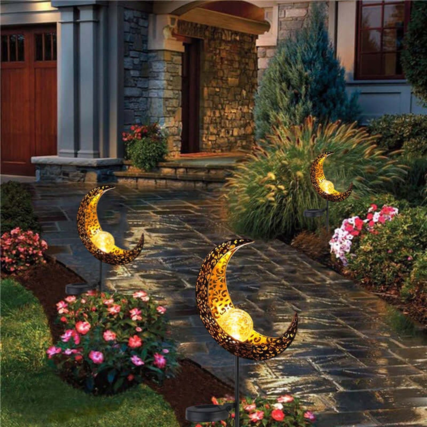 Frendorf | SolaViva Solar LED Laterne | Wetterfeste Gartenbeleuchtung für Terrasse & Balkon | Solarbetriebene Außenlampe