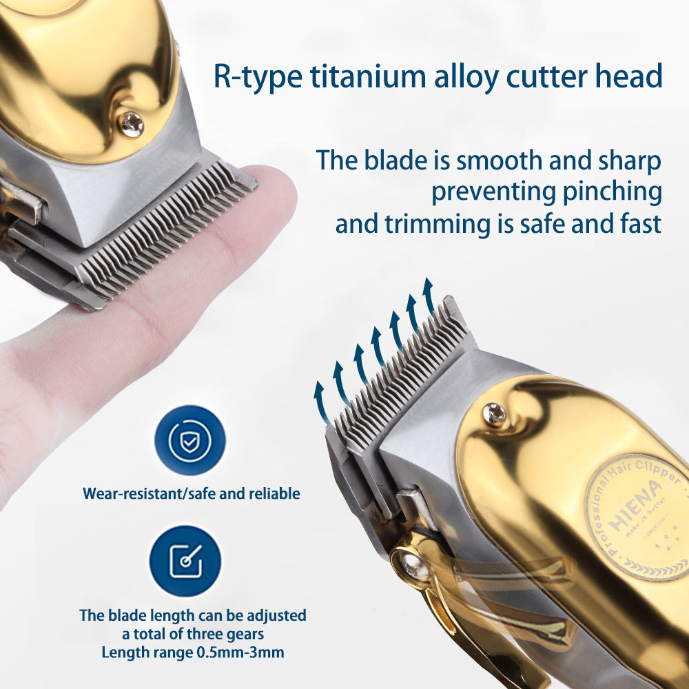 Frendorf | 3-in-1 Professionelles Haarschneider-Set - Kabelloser Trimmer, T-Klingen-Rasierer und Folienrasierer für Männer