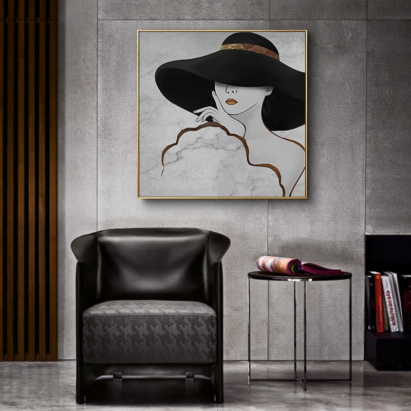 Fashionista - Leinwand Wandkunst Gemälde