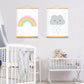 Moderne Cartoon Regenbogen - Leinwand Wand Kunst Gemälde