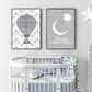 Kinderzimmer Ich liebe dich bis zum Mond und zurück Luftballon Poster