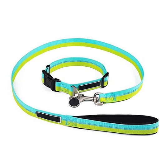 Bunte Hundeleine Halsband - Hochfester Nylon