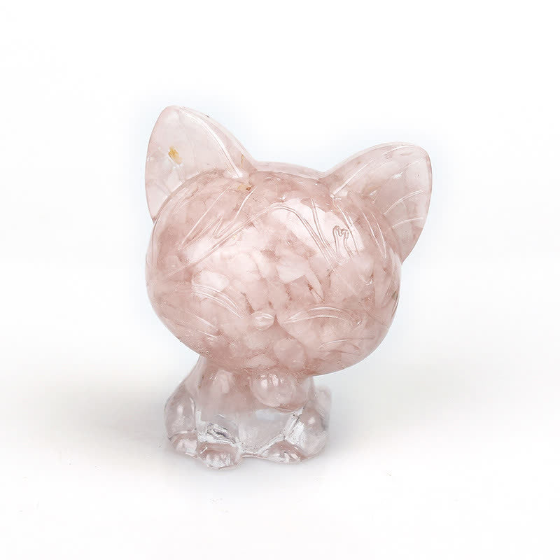 Frendorf Naturkristall Katze Edelstein Dekoration