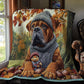 Herbst Hund Decke
