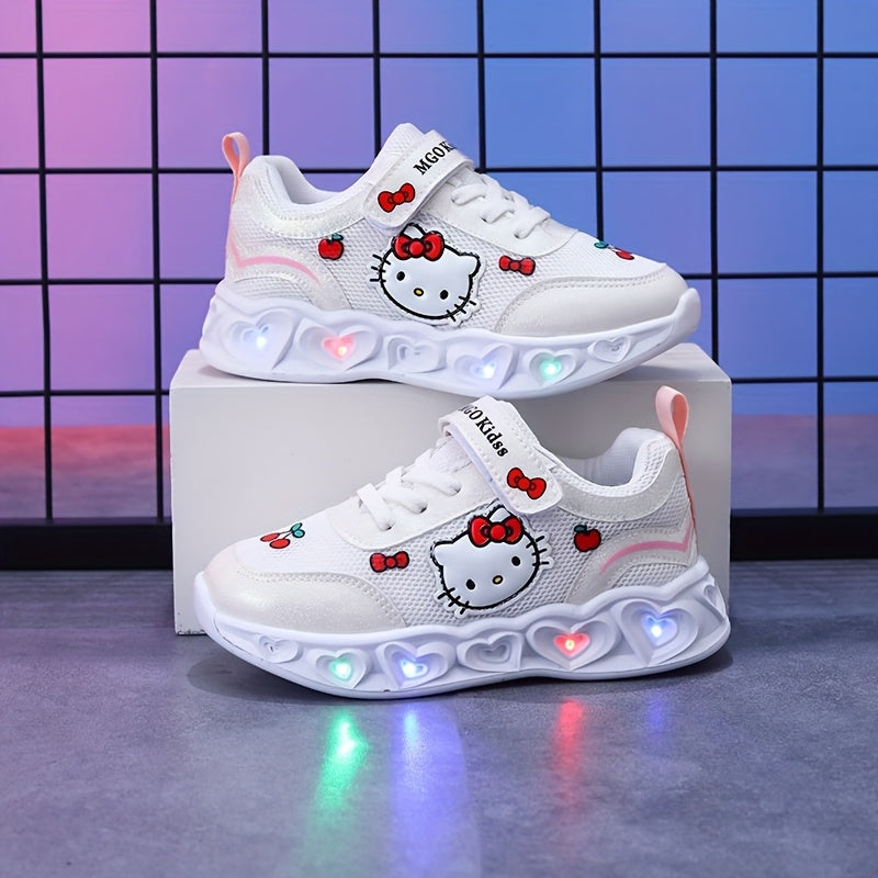 Frendorf | Glühende Hello Kitty Sneakers – Atmungsaktive und gefütterte süße Schuhe