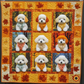Herbst Hund Decke
