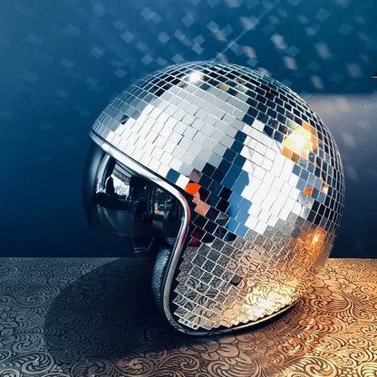 Frendorf | Disco-Kugel-Helm mit einziehbarem Visier