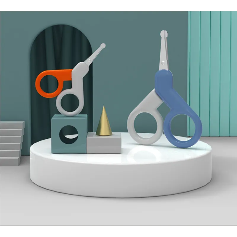 Frendorf | Baby Nagelschere mit Sicherheitskopf – Abgerundete Schere für Neugeborene