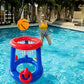 Frendorf | Aufblasbares Pool-Basketball-Set – Hoop, Ball und Ringe inklusive