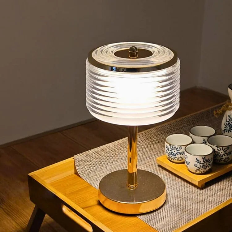 Frendorf | RingLuxe LED Tischlampe | Modernes Design | Stimmungsvolle Beleuchtung | Energieeffizient und Stilvoll