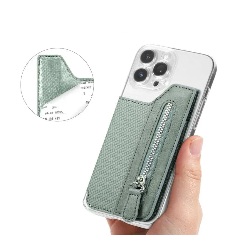 CaseHold | Multifunktionale selbstklebende Lederbörse