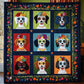 Buntes Hundedecke