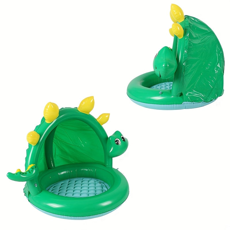 Frendorf | Aufblasbare Dinosaurierpool für Babys – Mit Sonnenschutz & Verspielt Design