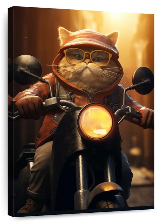 Frendorf | Fat Cat Motorrad Wandkunst