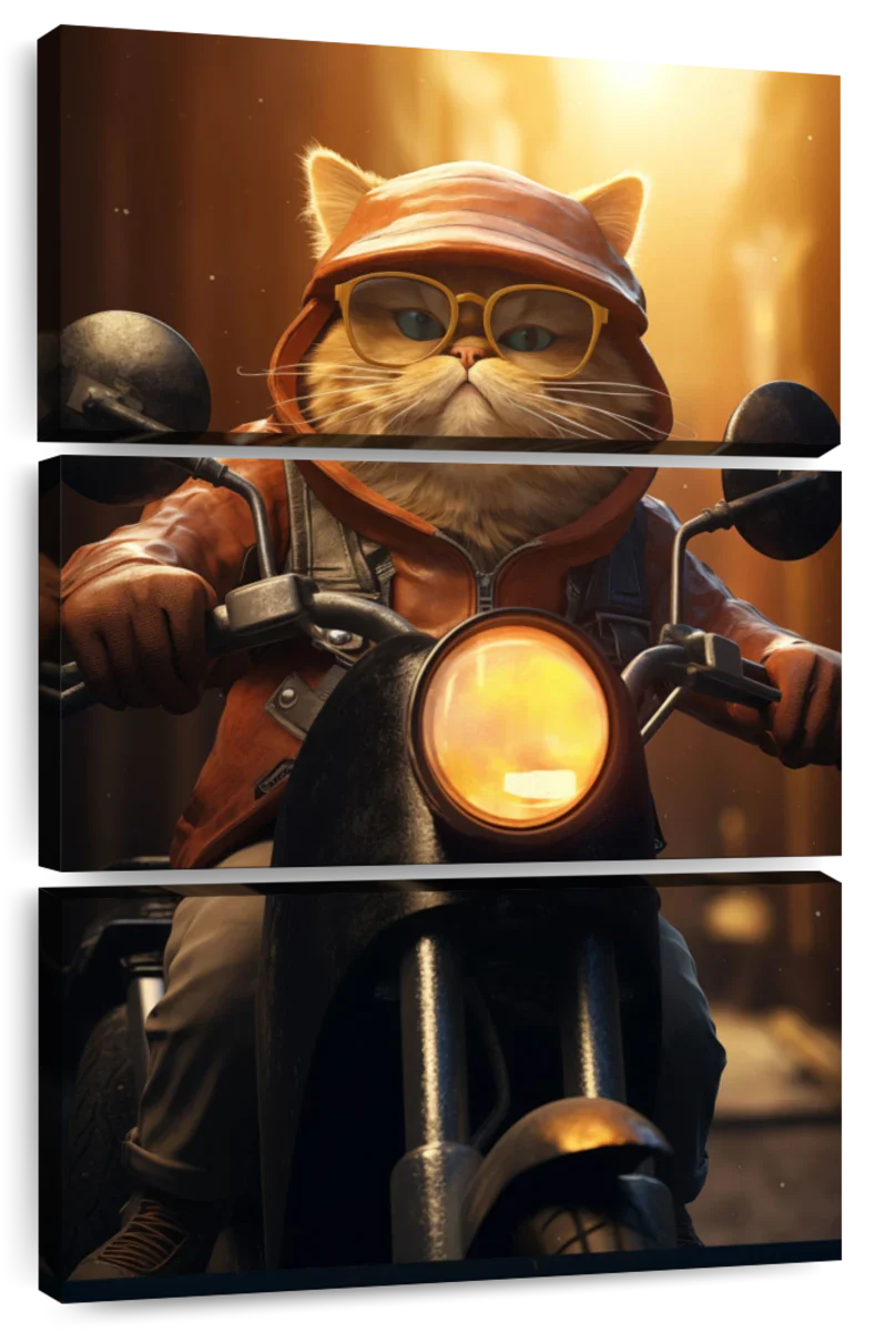 Frendorf | Fat Cat Motorrad Wandkunst