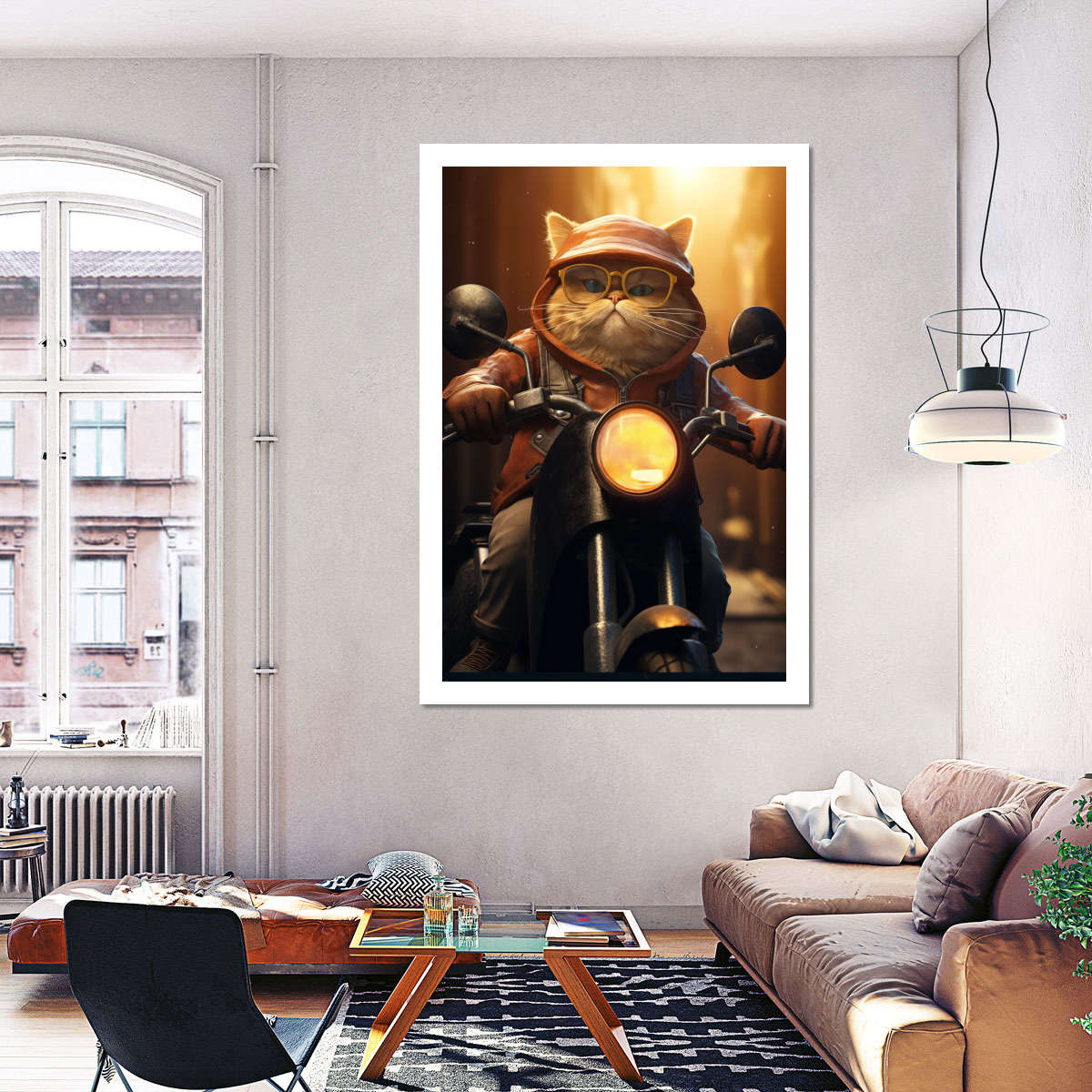 Frendorf | Fat Cat Motorrad Wandkunst