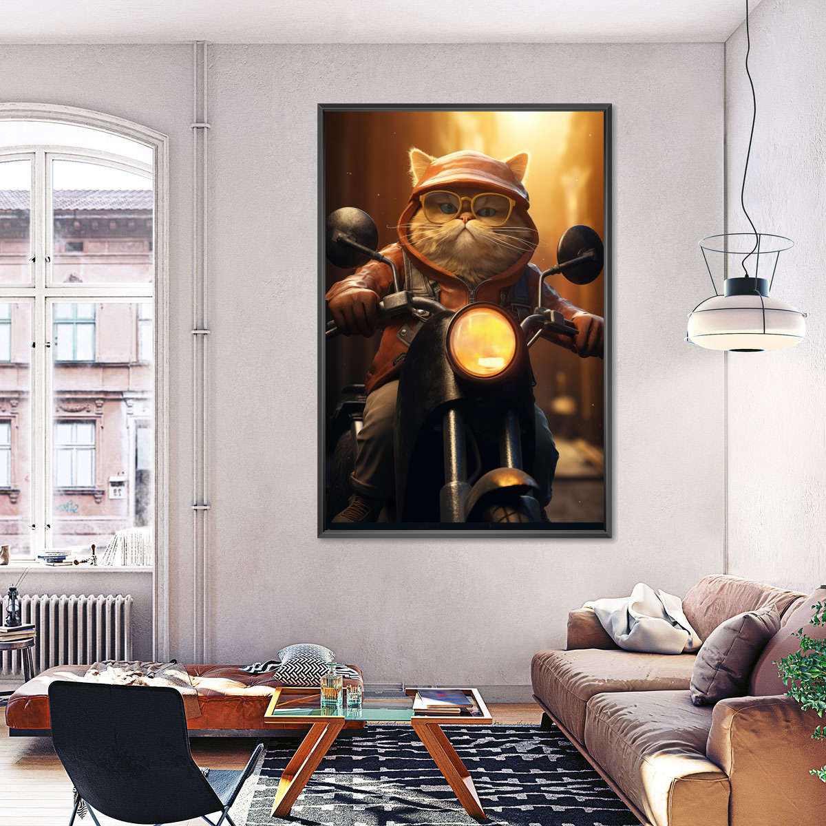 Frendorf | Fat Cat Motorrad Wandkunst