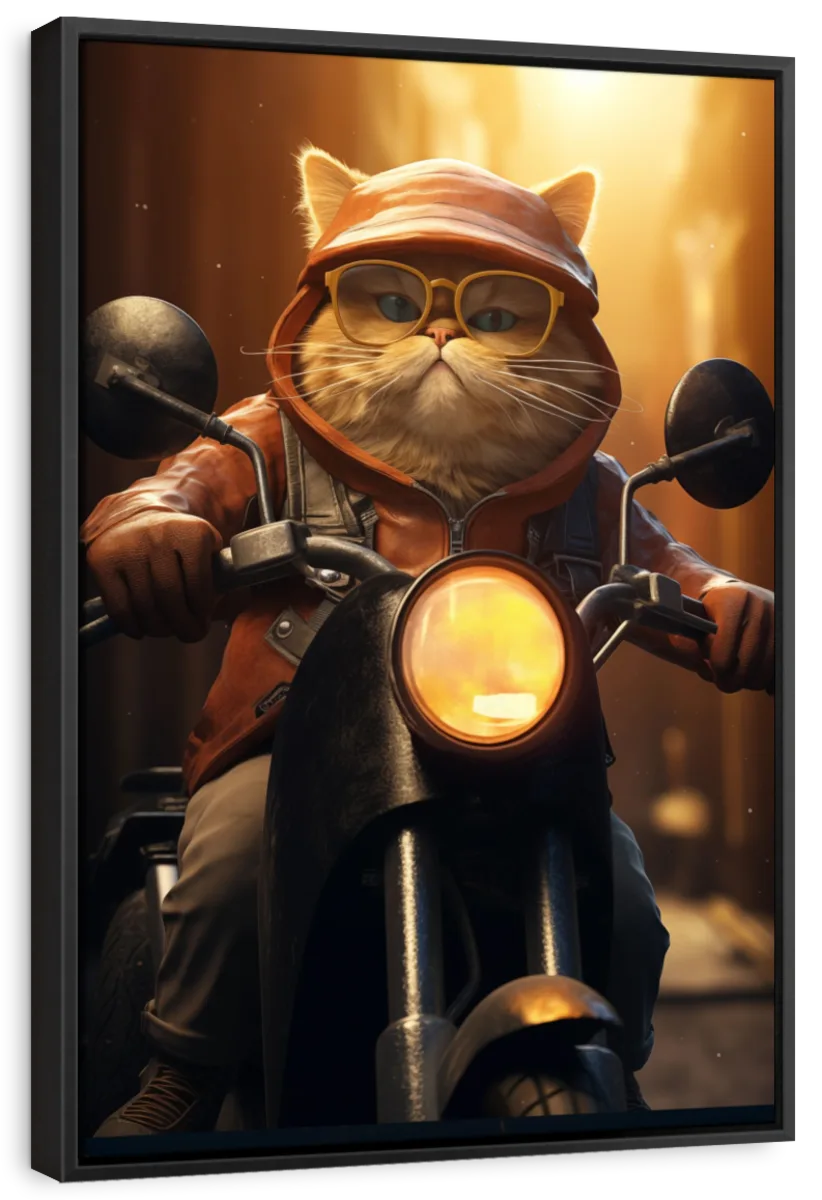 Frendorf | Fat Cat Motorrad Wandkunst