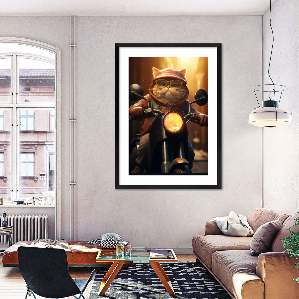 Frendorf | Fat Cat Motorrad Wandkunst