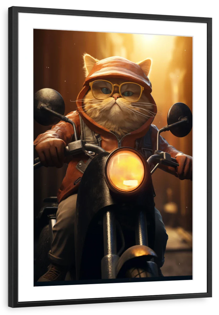 Frendorf | Fat Cat Motorrad Wandkunst