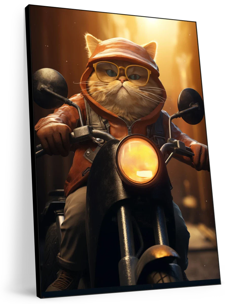 Frendorf | Fat Cat Motorrad Wandkunst