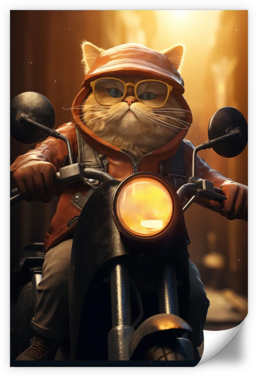 Frendorf | Fat Cat Motorrad Wandkunst