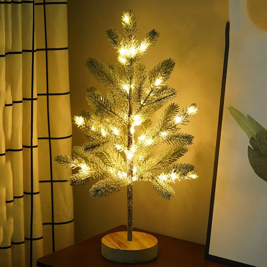 Frendorf | FestiveGlow Weihnachtsbaum-Nachtlicht | LED Simulation | Kabellos | Stimmungslicht