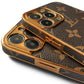 Frendorf | SOFT LUXURY LV IPHONE HÜLLE MIT GOLDENEM RAND