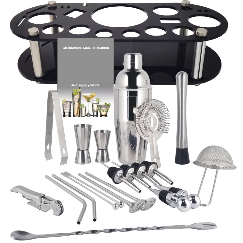 1-22 Stück Edelstahl Cocktail Shaker Set Cocktail Bar Werkzeuge