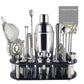 Frendorf | 1-22 Teile Edelstahl Cocktail Shaker Set Cocktail Bar Werkzeuge