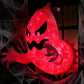 1,4 m Halloween Aufblasbarer Geist Horror Fenstergeist Faltbarer Leuchtender Ballon Außenhof Garten Dekoration Spaß Party Werkzeug