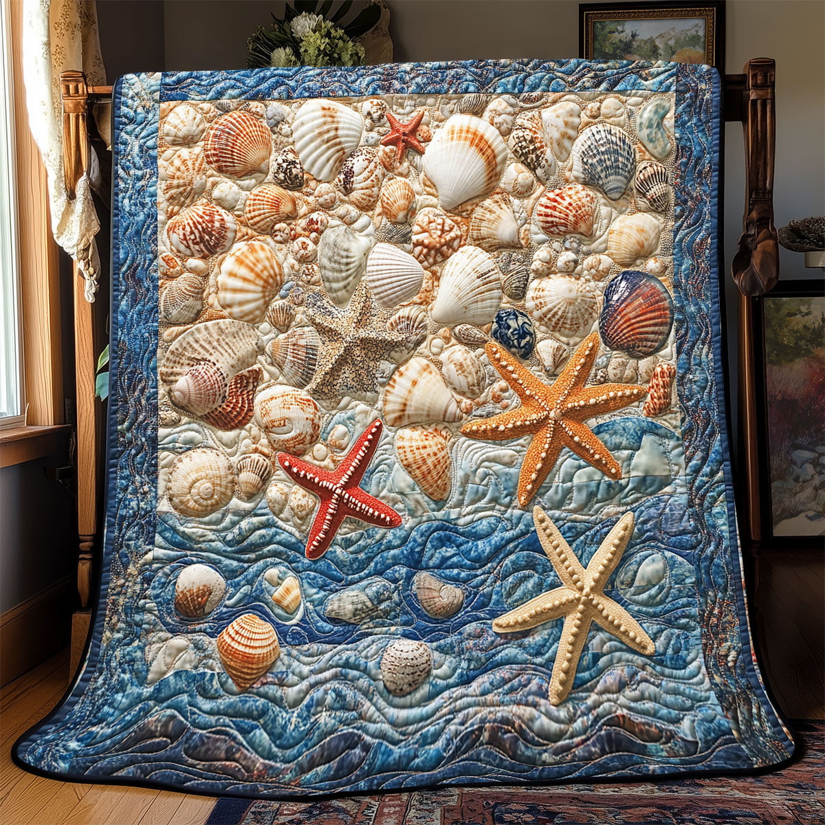 Marine Muscheldecke