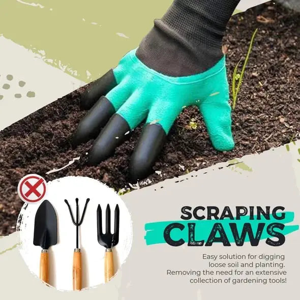 Frendorf | 1 Paar Gartenhandschuhe mit Krallen – Pflanzen ohne Werkzeug