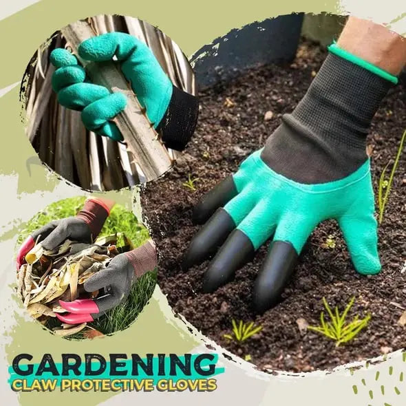 Frendorf | 1 Paar Gartenhandschuhe mit Krallen – Pflanzen ohne Werkzeug