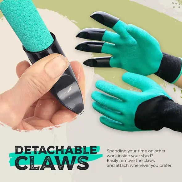 Frendorf | 1 Paar Gartenhandschuhe mit Krallen – Pflanzen ohne Werkzeug