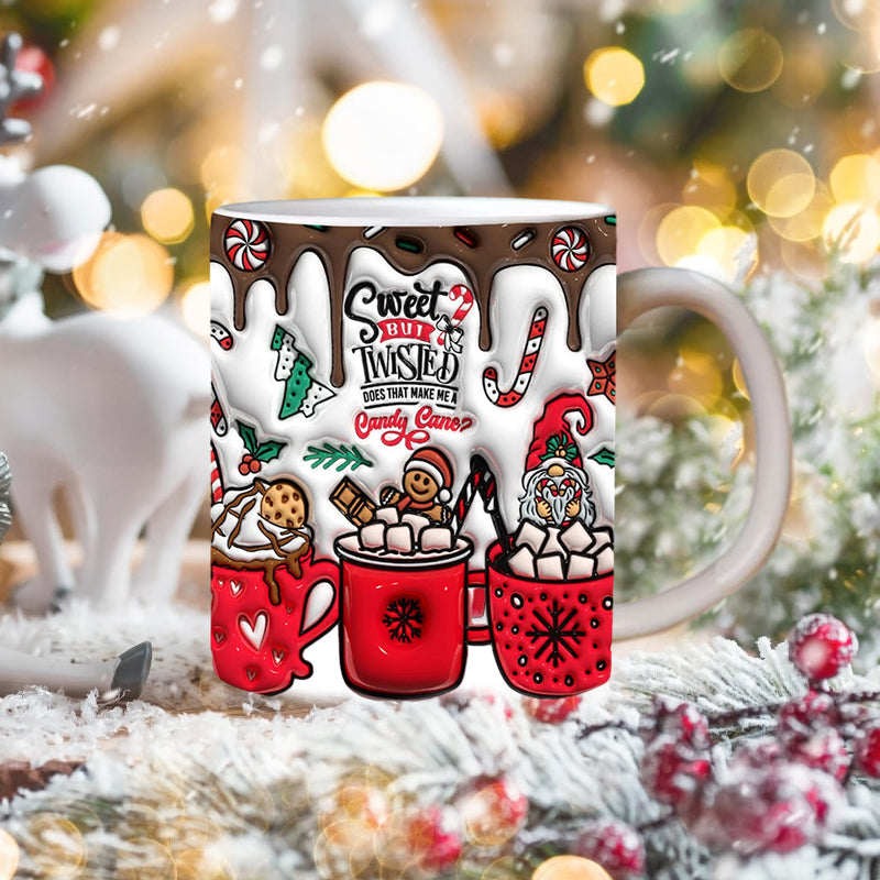 Frendorf | 3D Weihnachts-Gingerman Keramik Kaffeetasse