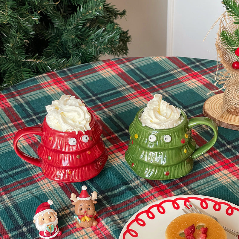 Frendorf | Kreative Big Eyes Weihnachtsbaum Tasse