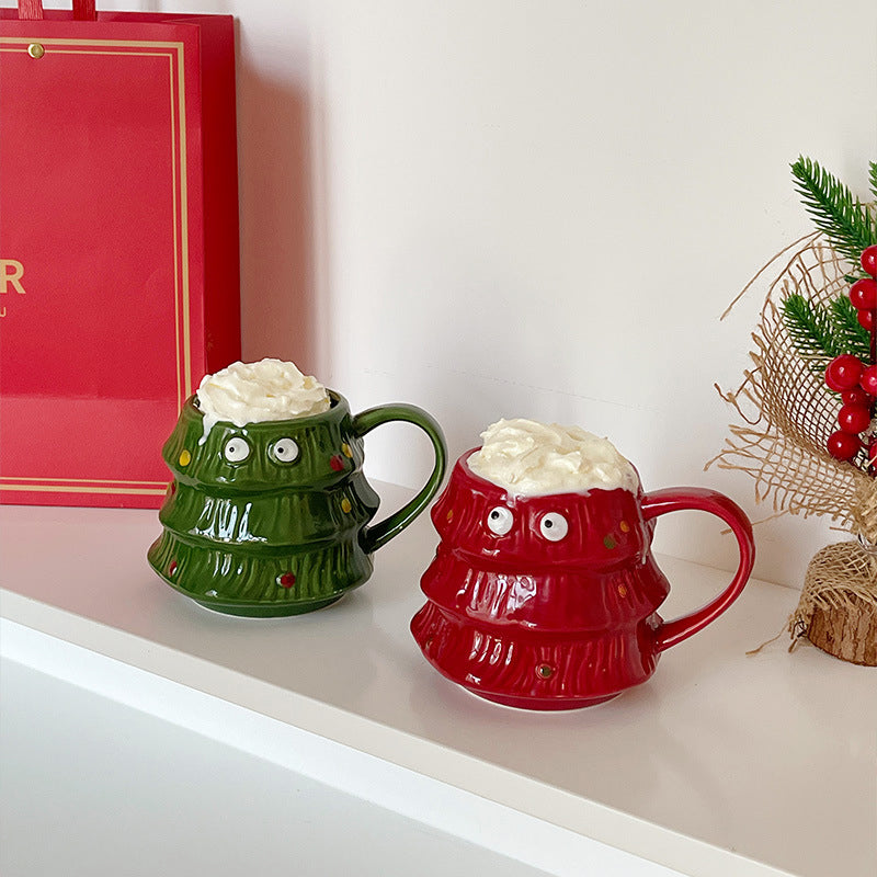 Frendorf | Kreative Big Eyes Weihnachtsbaum Tasse